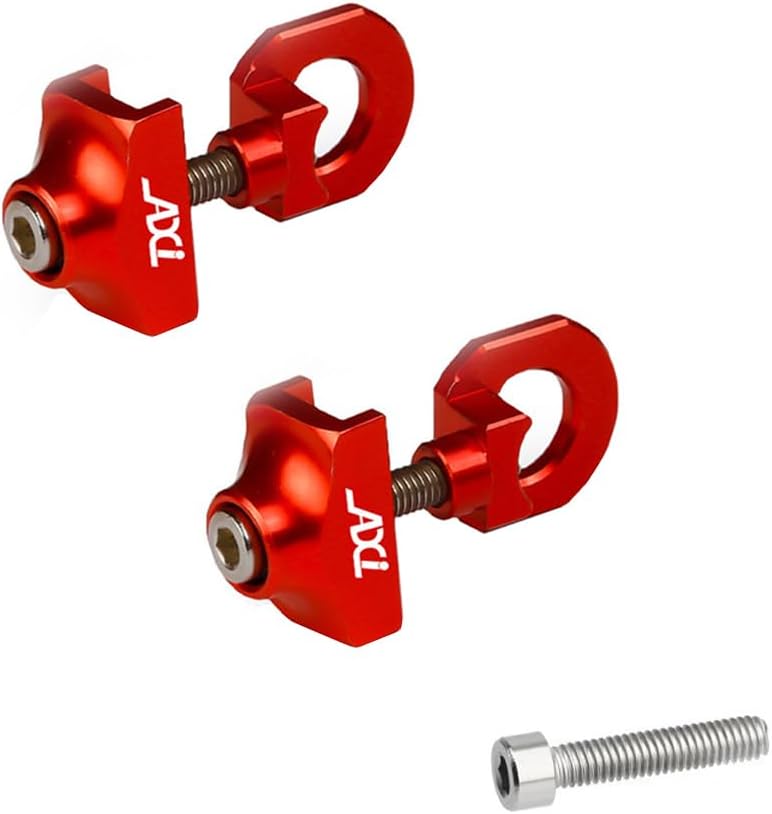 Tuulizz 1/2 Pcs Bicycle Chain Adjuster Tensioner Fastener Bike Chain Tensioner Pull Tight Screw Bolts for BMX Fixie Cycling Single Speed - Image 1